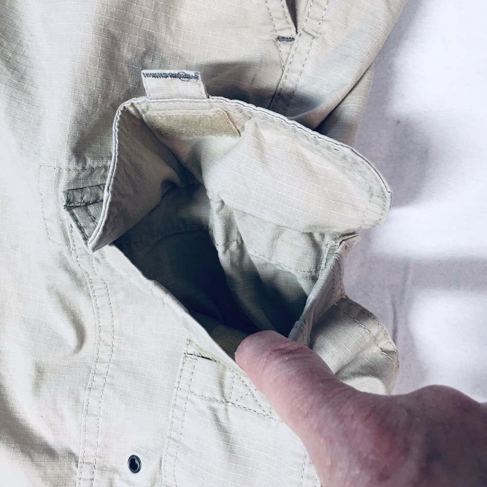 Mens Size 48 Cargo Trail Shorts Tan Cotton 9 Inch Inseam Hiking Outdoor NEW - Picture 5 of 11